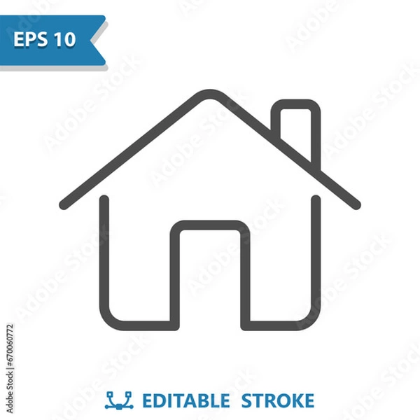 Obraz House Icon. Home, Building, Real Estate