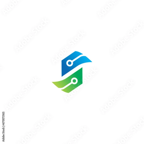Obraz letter s logo vector