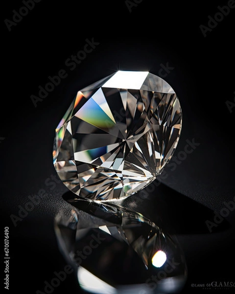 Obraz diamond on black