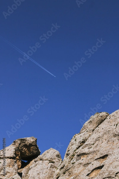 Obraz Airplane and the blue sky