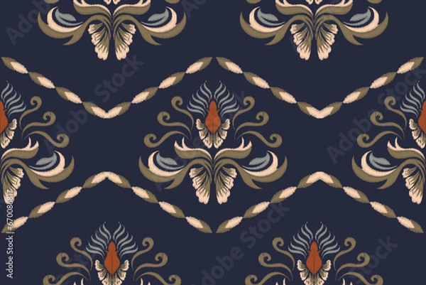 Fototapeta Tribal vector seamless pattern. Local people's ornaments, Southwestern ethnic decoration style. Boho geometric ornament. Seamless vector pattern. Mexican blankets, rugs. Illustration of a woven

