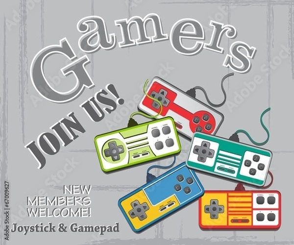 Fototapeta video game console theme