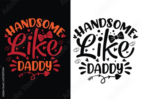 Fototapeta Dad Typography t shirt design