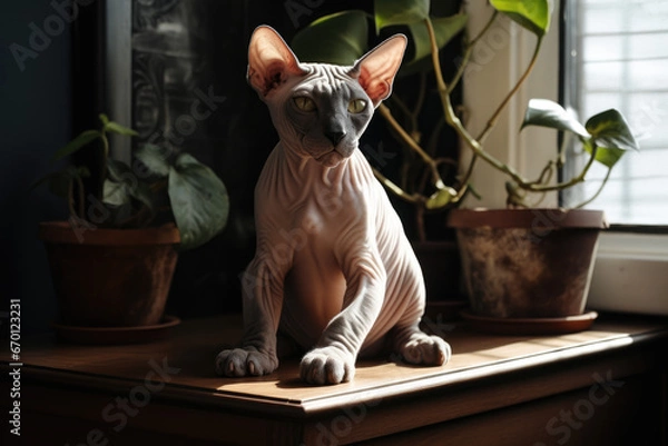 Obraz Sphynx cat - Generative AI