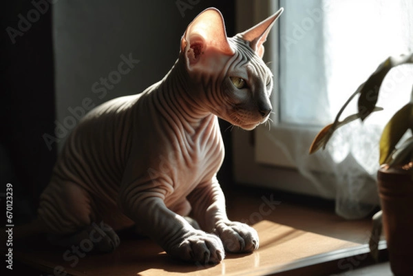 Obraz Sphynx cat - Generative AI