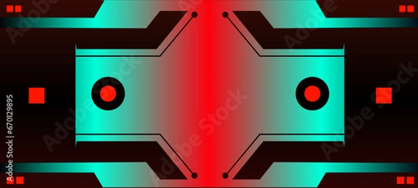 Obraz Technology Background, Futuristics, Background, Modern Background	