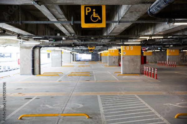 Obraz Accessible Underground Parking Facility