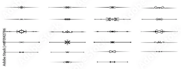 Obraz vector floral dividers decoration