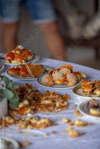 Fototapeta wedding cake on a table