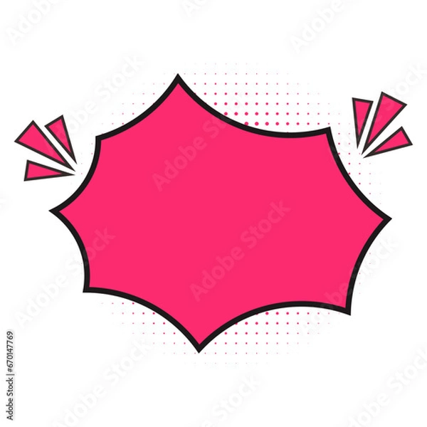 Obraz Comic Shape Text Box Set