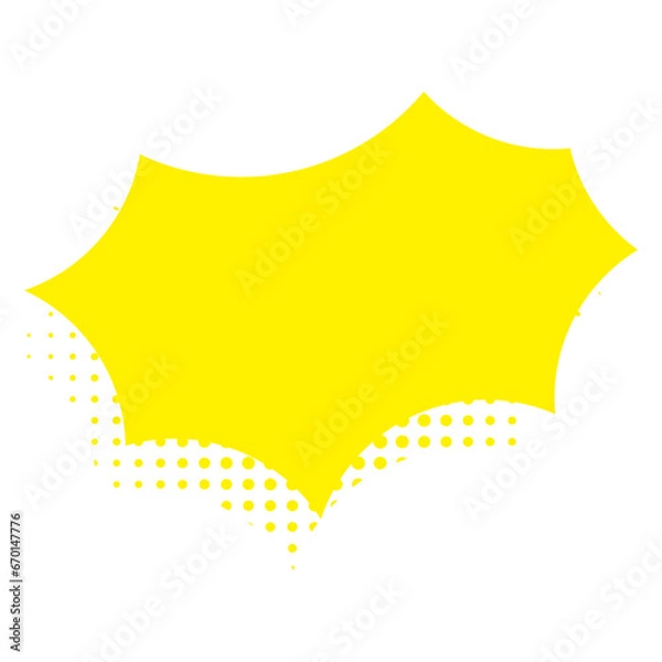 Obraz Comic Shape Text Box Set