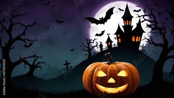 Fototapeta Halloween Themed Wallpaper/Background