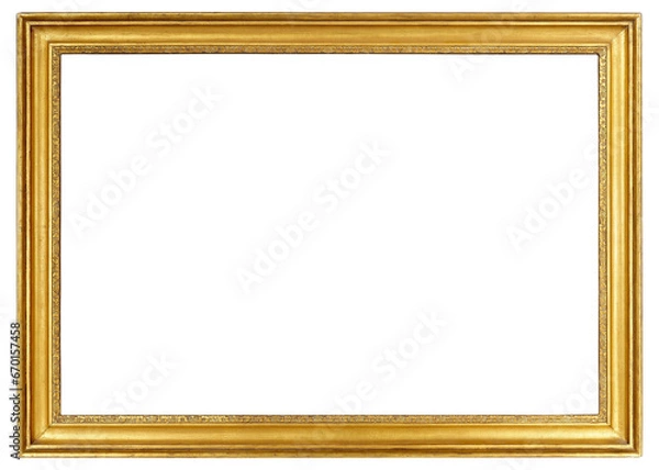 Fototapeta Large picture frame on a transparent background, in PNG format.
