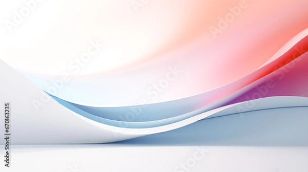 Obraz 3D light wave background. The wave is vibrant, For art texture, presentation design or web design and web background. Generative AI.