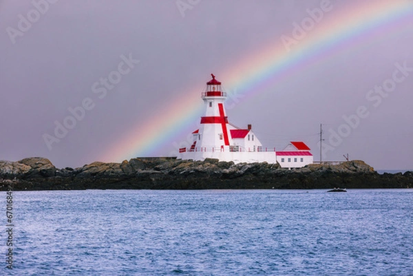 Obraz lighthouse on the shore of the sea