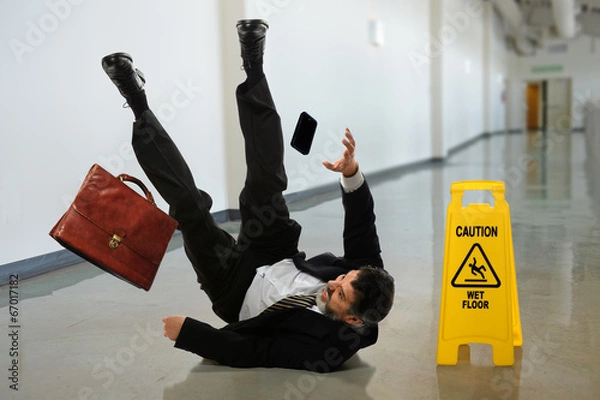 Obraz Biznesmen spada