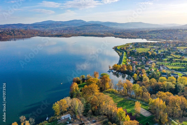 Obraz Żywiec, Jezioro Żywieckie, Beskidy