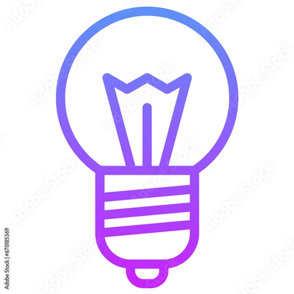 Fototapeta Led Bulb Icon