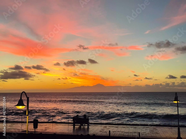 Obraz sunset on the beach