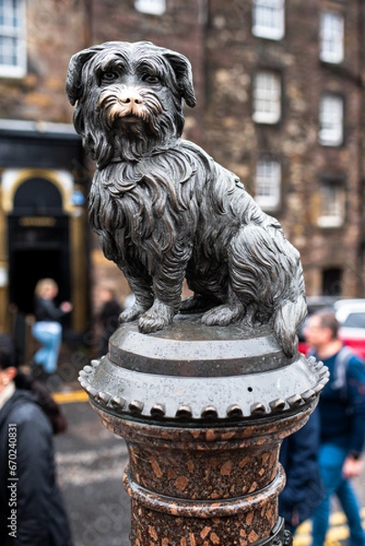 Obraz This statue of Greyfriars Bobby in Edinburgh.