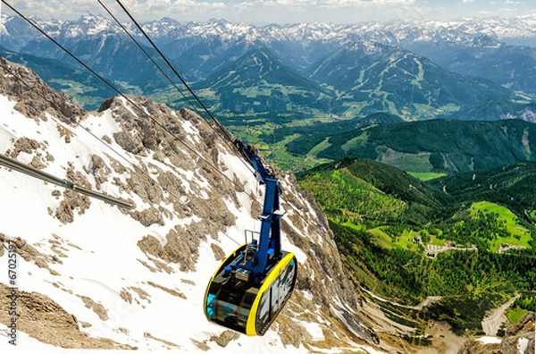 Obraz Cable Car in Dachstein, Austria