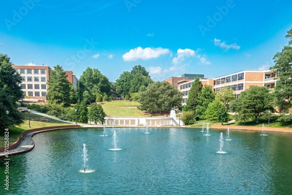Obraz Clemson, SC - 2023: Memorial Stadium on the Clemson University Campus