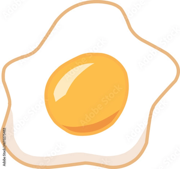 Obraz Sunny-Side-Up Breakfast Egg,
Delicious Runny-Yolk Fried Egg,
Perfectly Cooked Fried Egg Vector Illustration"