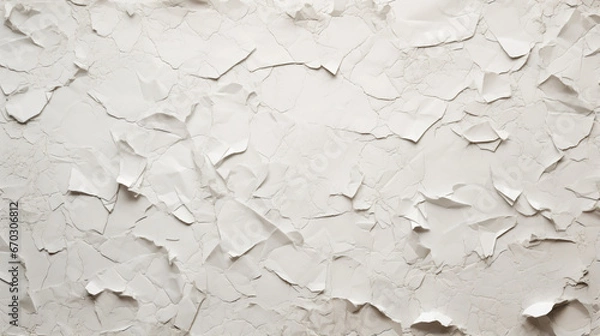 Fototapeta torn paper, texture, flat, one color texture  - Generative AI