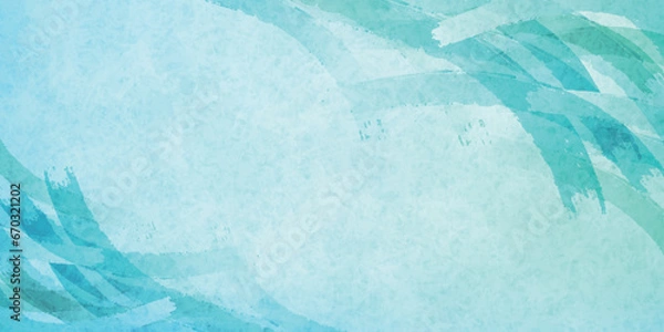 Fototapeta 和紙　波　水彩　背景