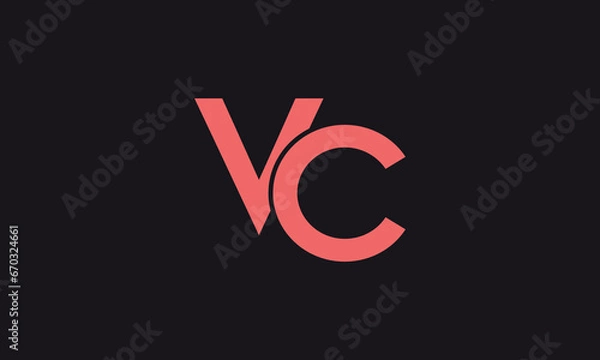 Obraz Alphabet Letters VC, CV Initials 