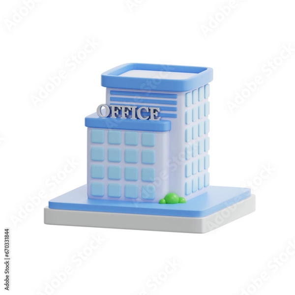 Obraz 3d rendering office building illustration