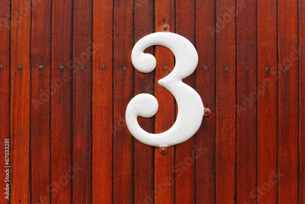 Fototapeta Numer trzy