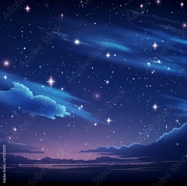 Obraz starry night sky (Generative AI)