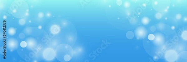 Fototapeta Abstract bokeh background blue sky illustration. Vector 10 EPS.
