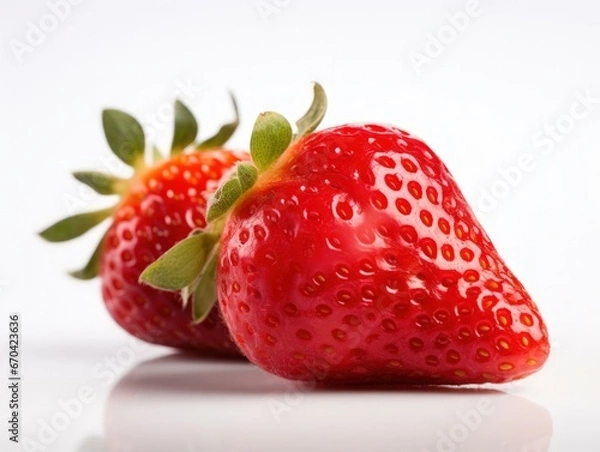 Obraz Strawberry isolated on white background