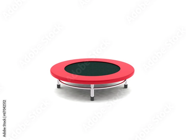 Fototapeta jumping on the trampoline