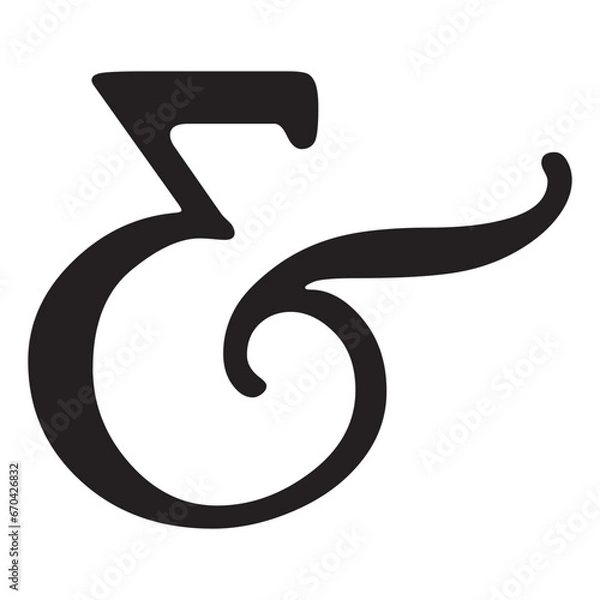 Obraz Black ampersand
