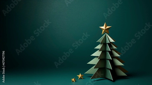 Obraz AI art  Christmas themed background クリスマスがテーマの背景