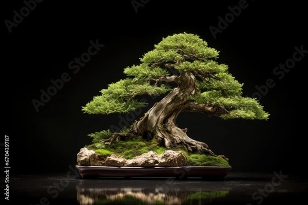 Obraz a well-maintained bonsai tree