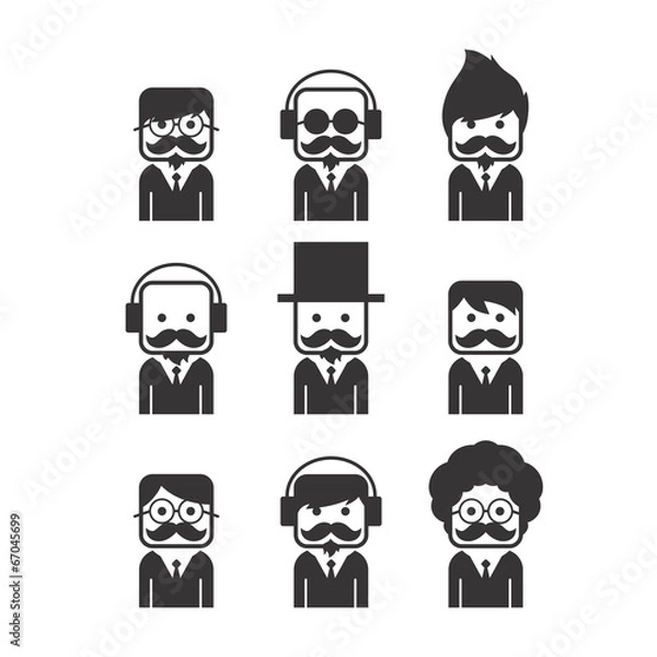 Fototapeta avatar portrait picture icon