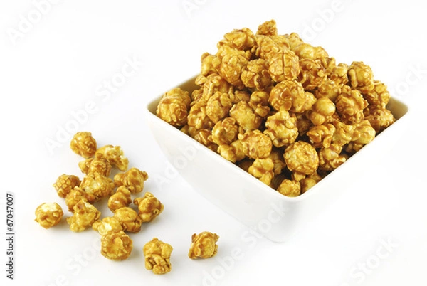Fototapeta caramel popcorn