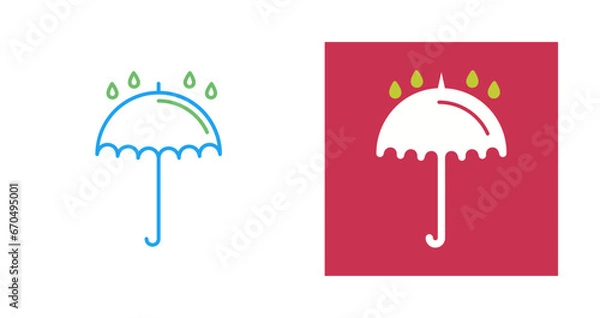 Fototapeta Umbrella Vector Icon