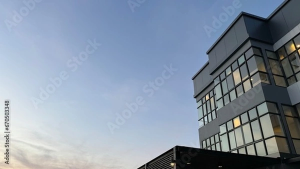 Fototapeta office building with sky