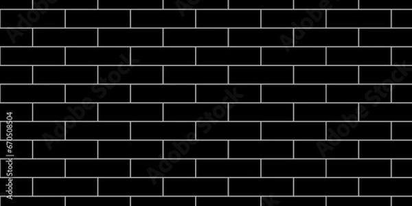 Fototapeta Black brick wall background. Brick wall background. Black or dark gray pattern grainy concrete wall stone texture background.	