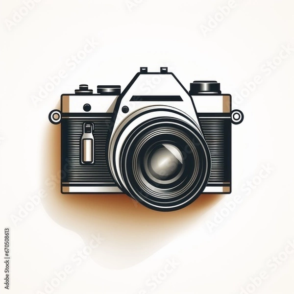 Obraz minimalistic camera pictogram perfect for a print