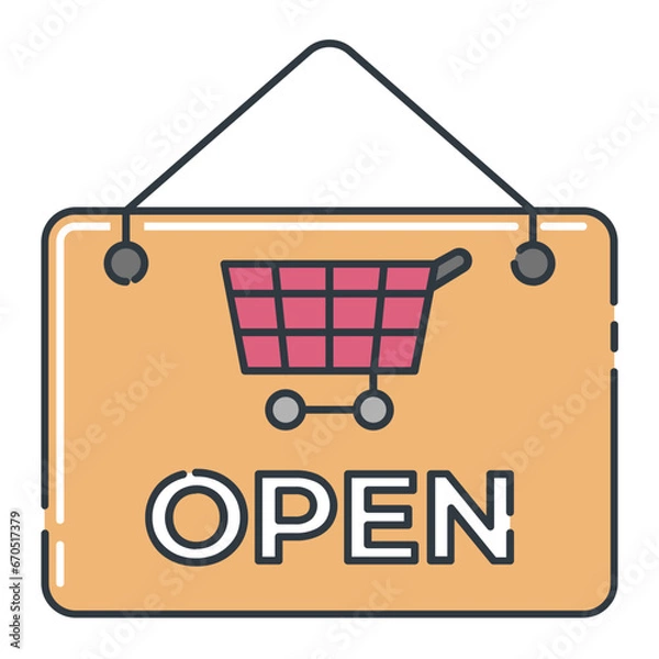 Obraz Open Sign Icon