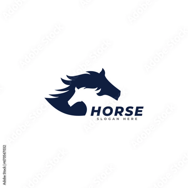 Obraz horse logo icon vector template.