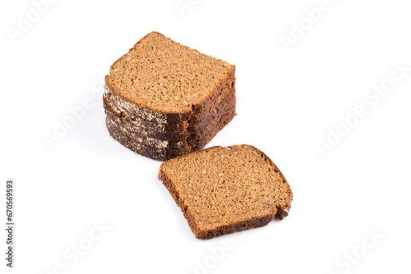 Obraz sliced of rye bread