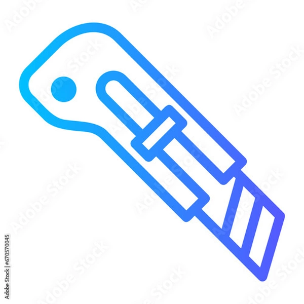 Fototapeta cut gradient icon