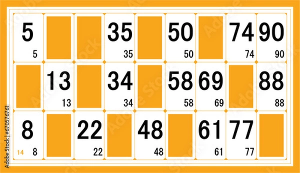 Obraz Carton de loto